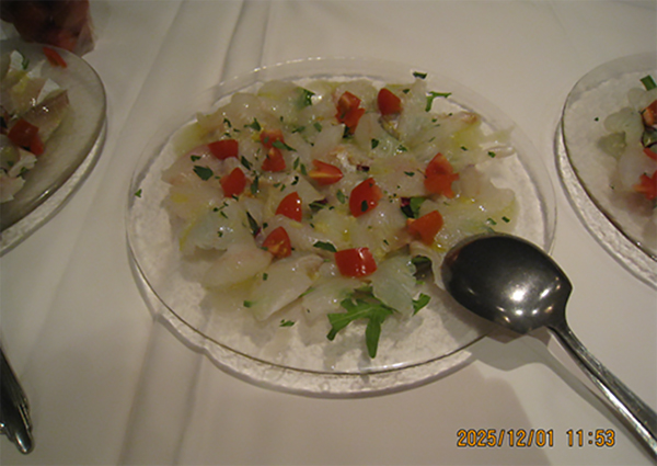 ヒラメのカルパッチョ