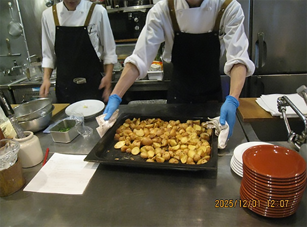 ジャガイモはシンプルなローストに